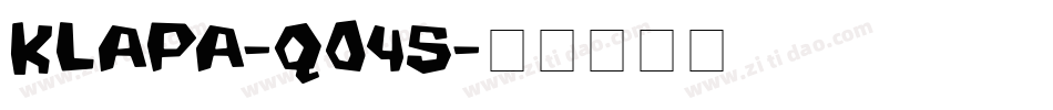 Klapa-qo45字体转换