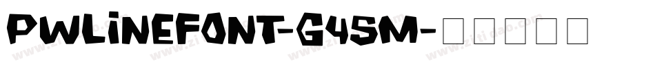Pwlinefont-G45m字体转换