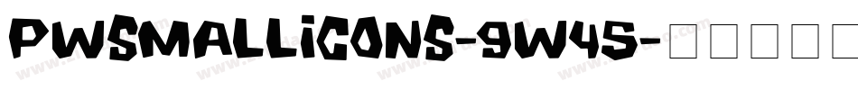 Pwsmallicons-9W45字体转换
