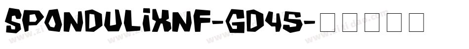 SpondulixNf-gD45字体转换