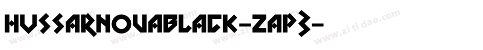 HussarNovaBlack-ZaP3字体转换