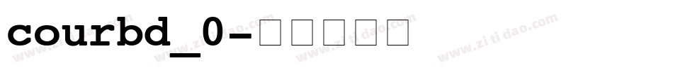courbd_0字体转换