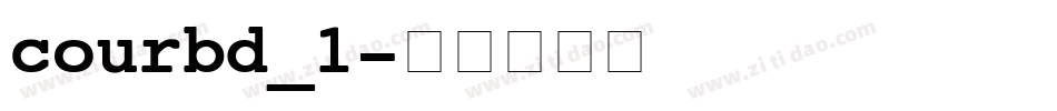 courbd_1字体转换