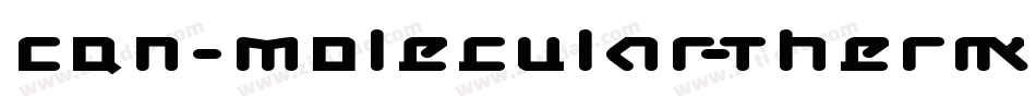 CQN-Molecular-Thermo-Regular字体转换