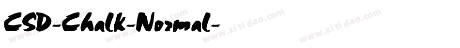 CSD-Chalk-Normal字体转换