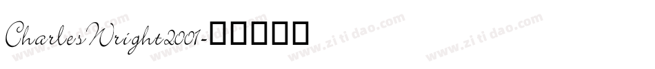 CharlesWright2001字体转换