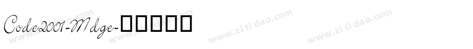 Code2001-Mdge字体转换