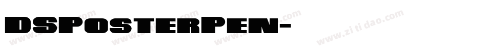 DSPosterPen字体转换