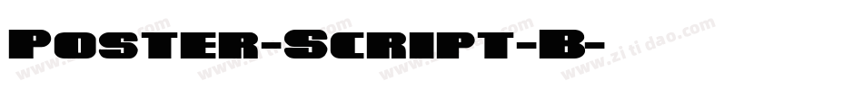 Poster-Script-B字体转换