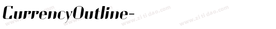 CurrencyOutline字体转换