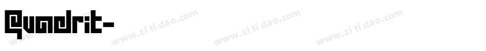 Quadrit字体转换