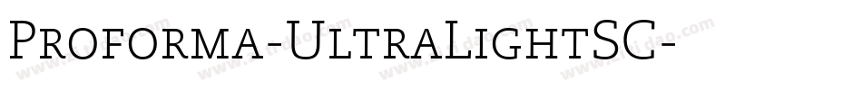Proforma-UltraLightSC字体转换