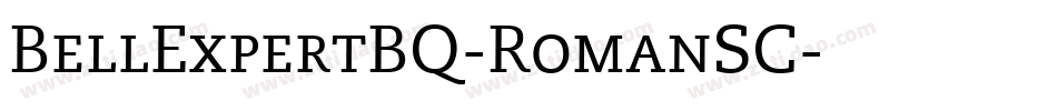 BellExpertBQ-RomanSC字体转换