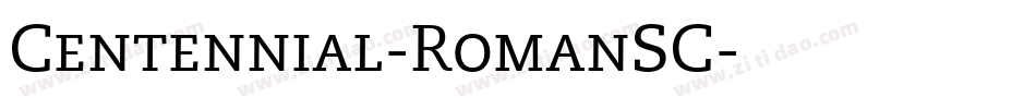 Centennial-RomanSC字体转换