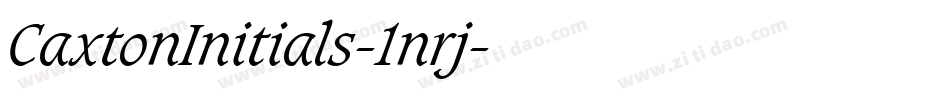 CaxtonInitials-1nrj字体转换