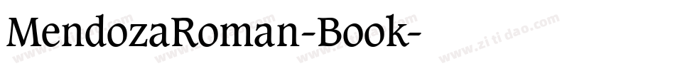 MendozaRoman-Book字体转换