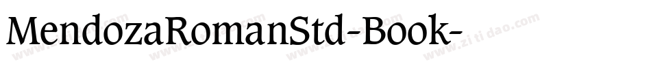 MendozaRomanStd-Book字体转换