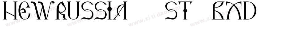 NewRussia2108St-6BXD字体转换