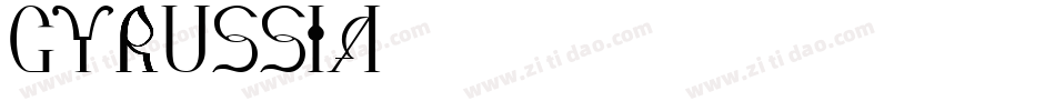 gyrussia字体转换