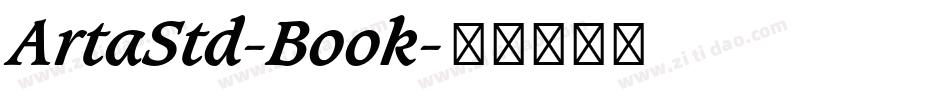 ArtaStd-Book字体转换