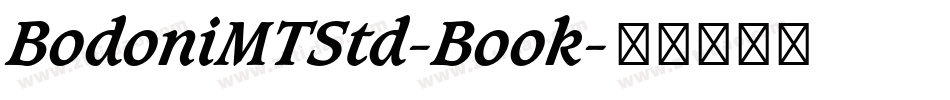 BodoniMTStd-Book字体转换