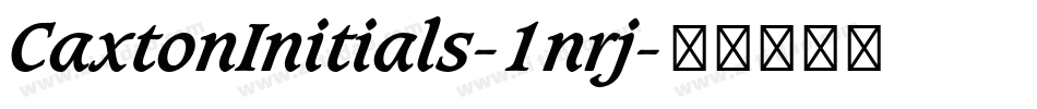 CaxtonInitials-1nrj字体转换