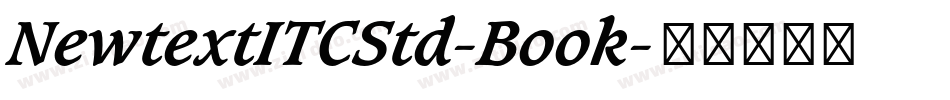 NewtextITCStd-Book字体转换