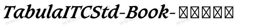 TabulaITCStd-Book字体转换