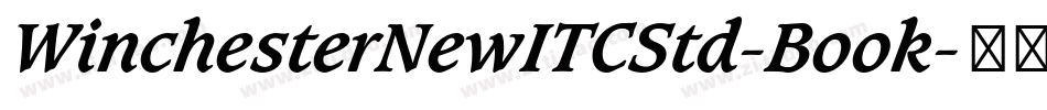 WinchesterNewITCStd-Book字体转换