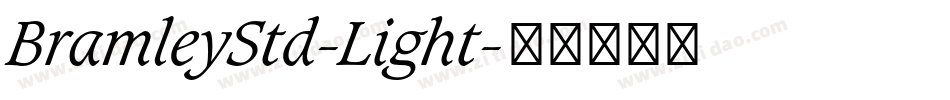 BramleyStd-Light字体转换