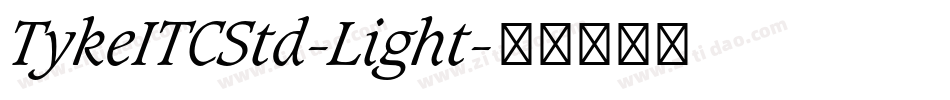 TykeITCStd-Light字体转换