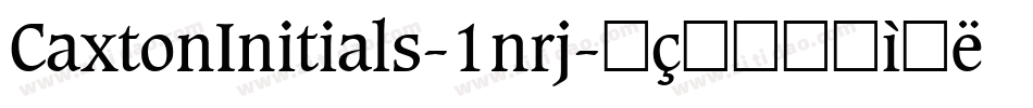 CaxtonInitials-1nrj字体转换
