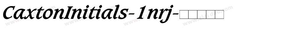CaxtonInitials-1nrj字体转换