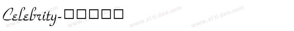 Celebrity字体转换