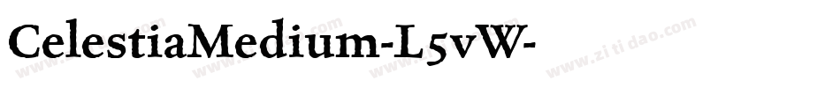 CelestiaMedium-L5vW字体转换