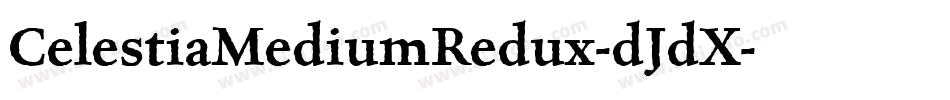 CelestiaMediumRedux-dJdX字体转换