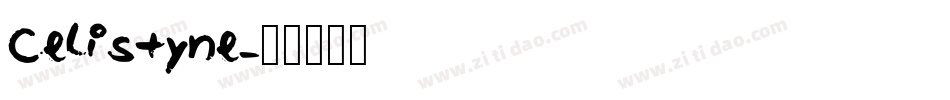 Celistyne字体转换