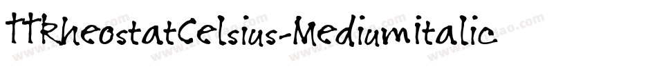 TTRheostatCelsius-MediumItalic字体转换