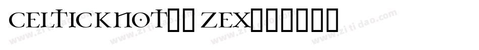 CelticKnot-3ZEX字体转换