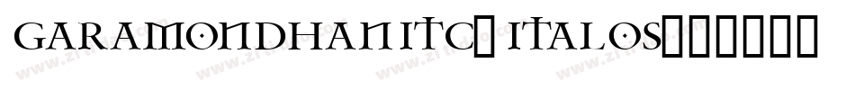 GaramondHanITC-ItalOS字体转换