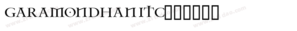 GaramondHanITC字体转换