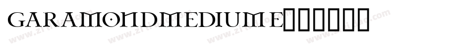 GaramondMediumE字体转换