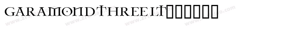GaramondThreeLT字体转换