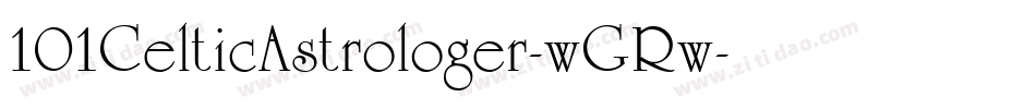 101CelticAstrologer-wGRw字体转换
