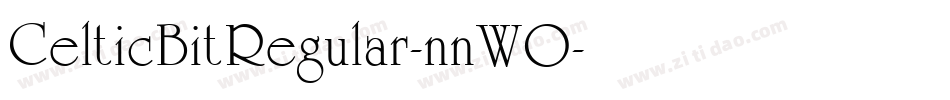 CelticBitRegular-nnWO字体转换