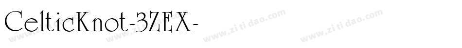 CelticKnot-3ZEX字体转换