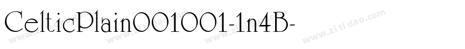 CelticPlain001001-1n4B字体转换