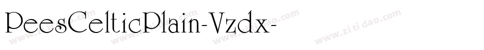 PeesCelticPlain-Vzdx字体转换
