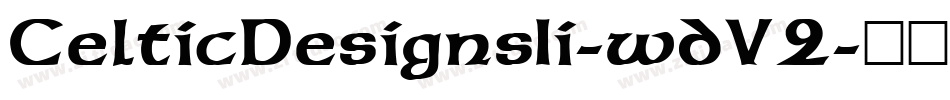 CelticDesignsIi-wdV2字体转换
