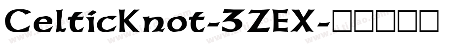 CelticKnot-3ZEX字体转换